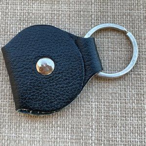 Key Chain Keys Holder Black Leather Keychain Keyring Key Fob New